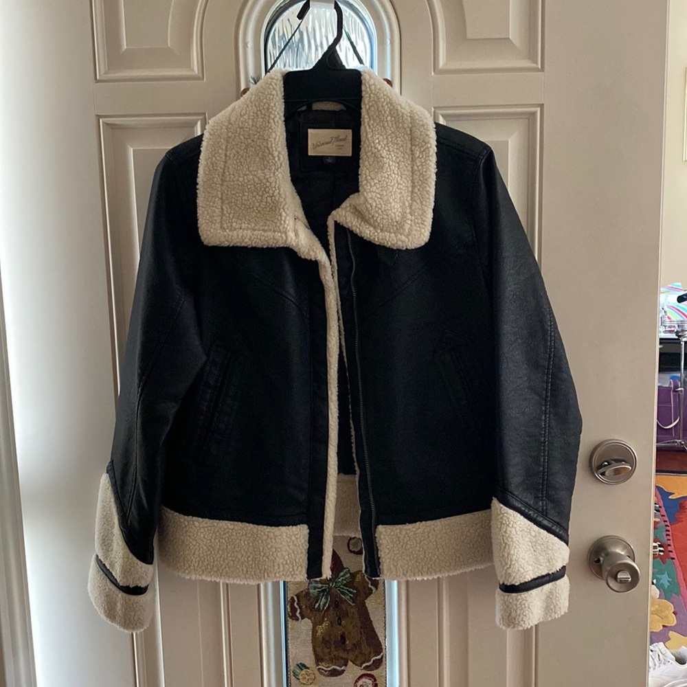 Black Sherpa trim jacket